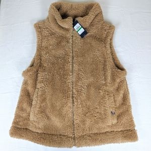 Women's New Tommy Hilfiger Sherpa Vest sz Large